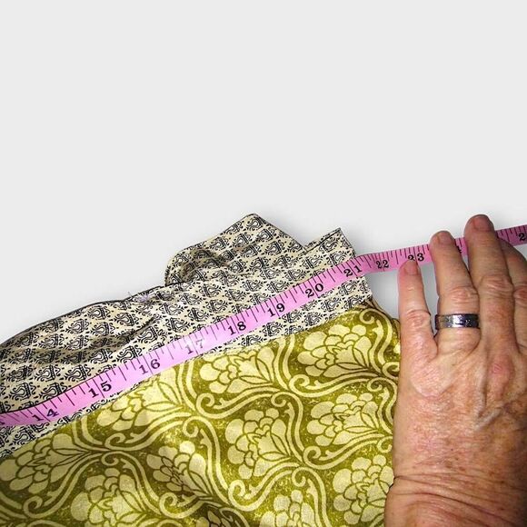 Ganesh Himalaya Womens Wrap Skirt One Size Adjustable Butter Yellow Silk Reverse - Picture 14 of 15